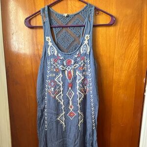 Hollister Navy Lace Knit Top